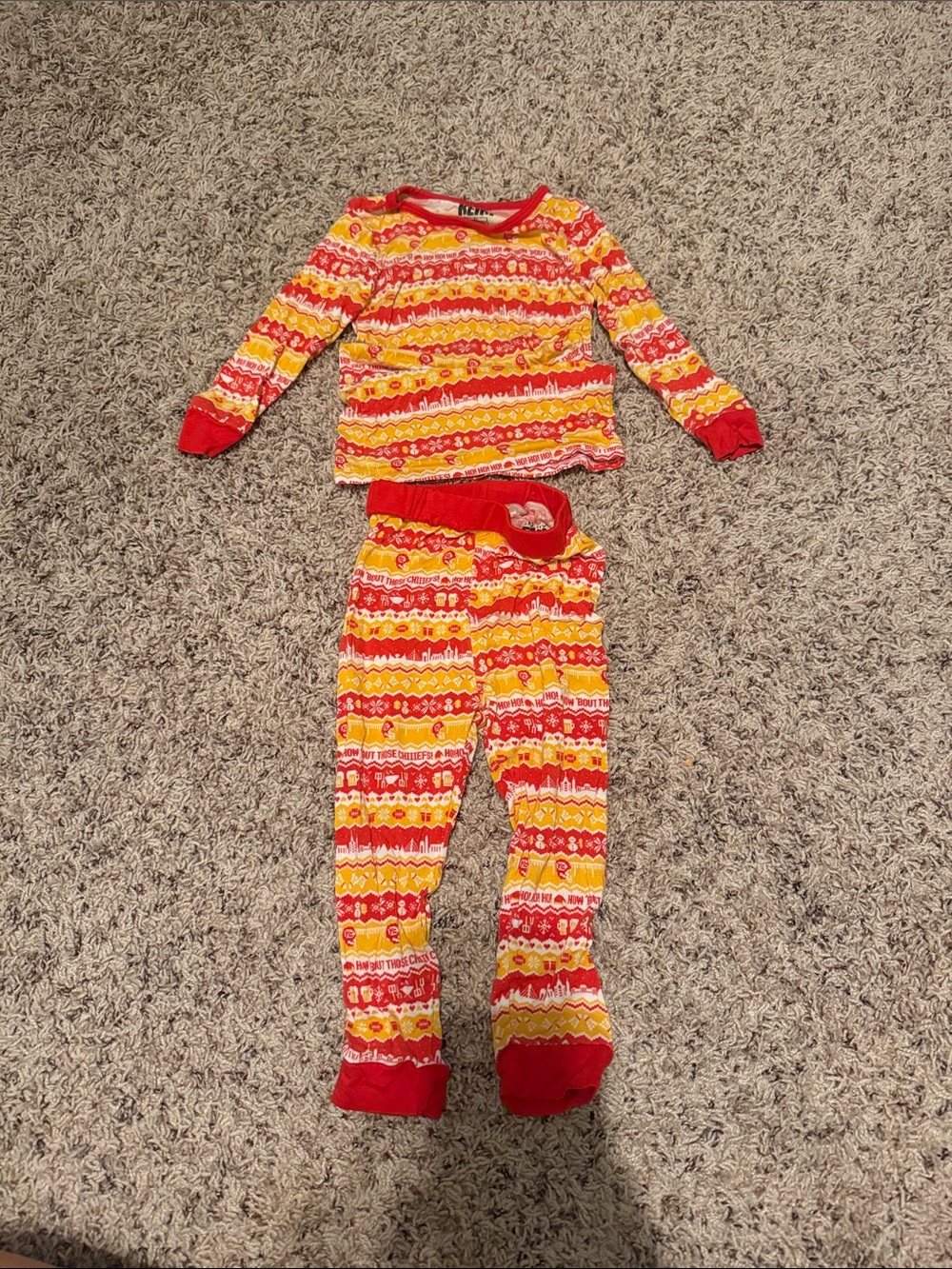 Kansas City Chiefs Bamboo 2 PC Set Pajamas - 2T
